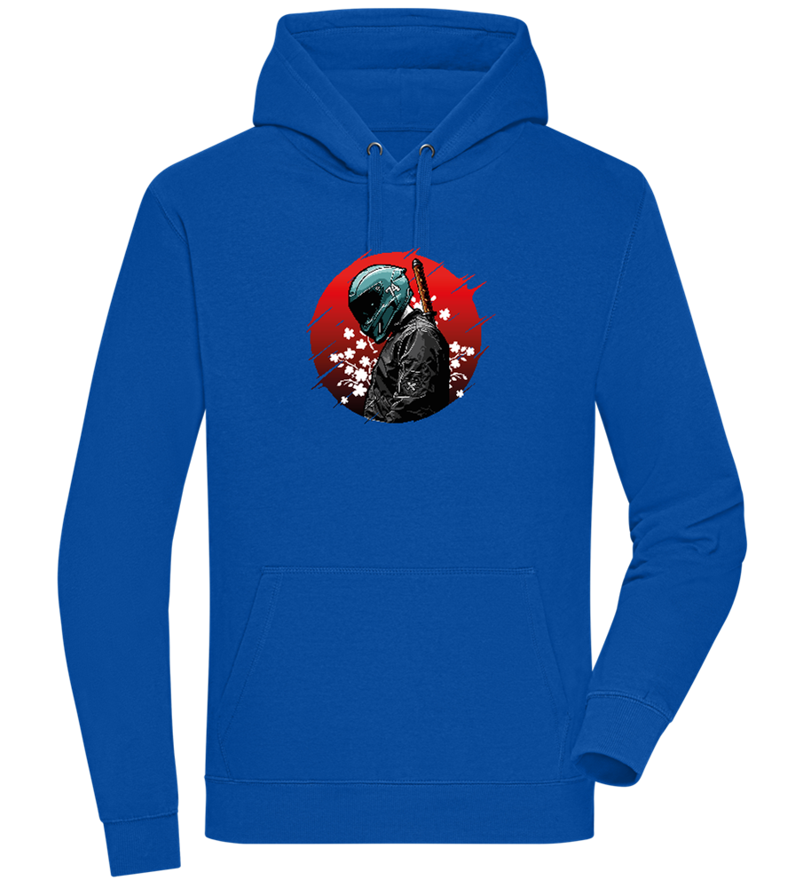 Samurai Bike 2 Design - Premium unisex hoodie_ROYAL_front