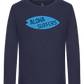 Aloha Surfers Design - Premium kids long sleeve t-shirt_FRENCH NAVY_front