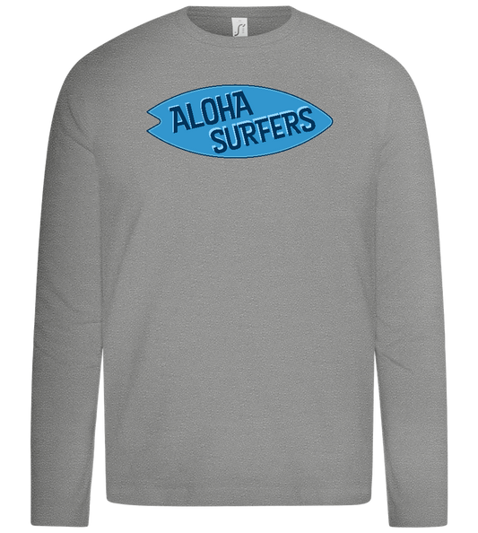 Aloha Surfers Design - Premium kids long sleeve t-shirt_ORION GREY_front