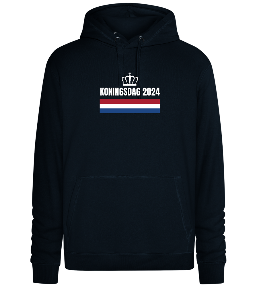 Kingsday Flag Design - Premium unisex hoodie_BLACK_front