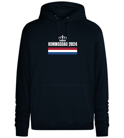 Kingsday Flag Design - Premium unisex hoodie_BLACK_front