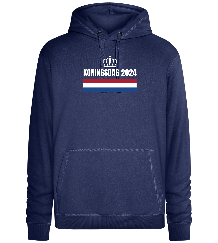 Kingsday Flag Design - Premium unisex hoodie_DENIM CHINA_front