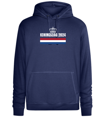 Kingsday Flag Design - Premium unisex hoodie_DENIM CHINA_front