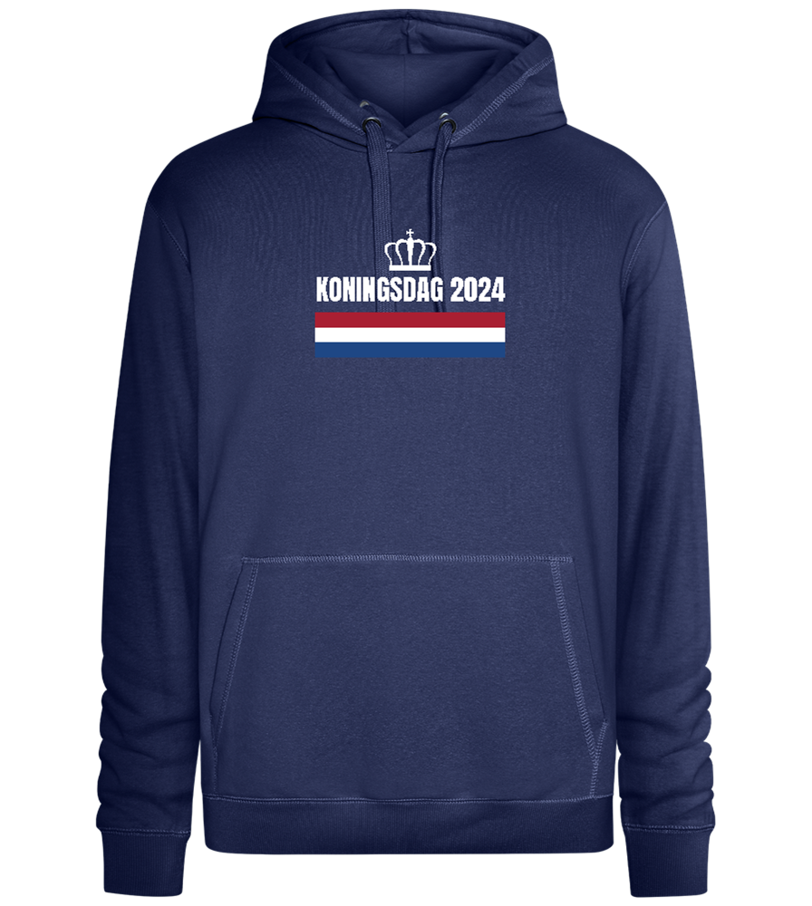 Kingsday Flag Design - Premium unisex hoodie_DENIM CHINA_front