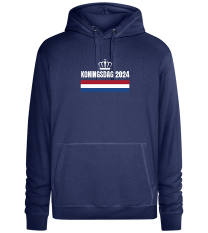 Kingsday Flag Design - Premium unisex hoodie_DENIM CHINA_front