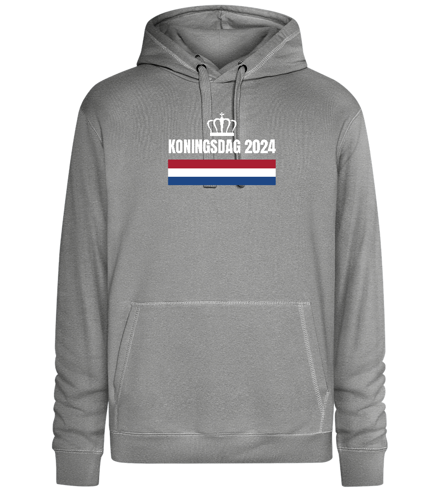 Kingsday Flag Design - Premium unisex hoodie_ORION GREY II_front