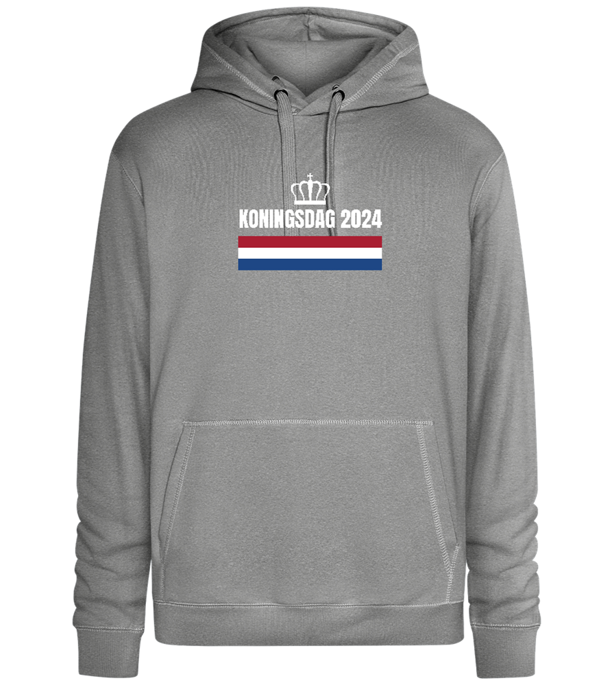 Kingsday Flag Design - Premium unisex hoodie_ORION GREY II_front