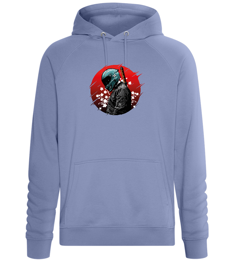 Red Samurai Design - Comfort unisex hoodie_BLUE_front