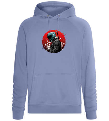 Red Samurai Design - Comfort unisex hoodie_BLUE_front