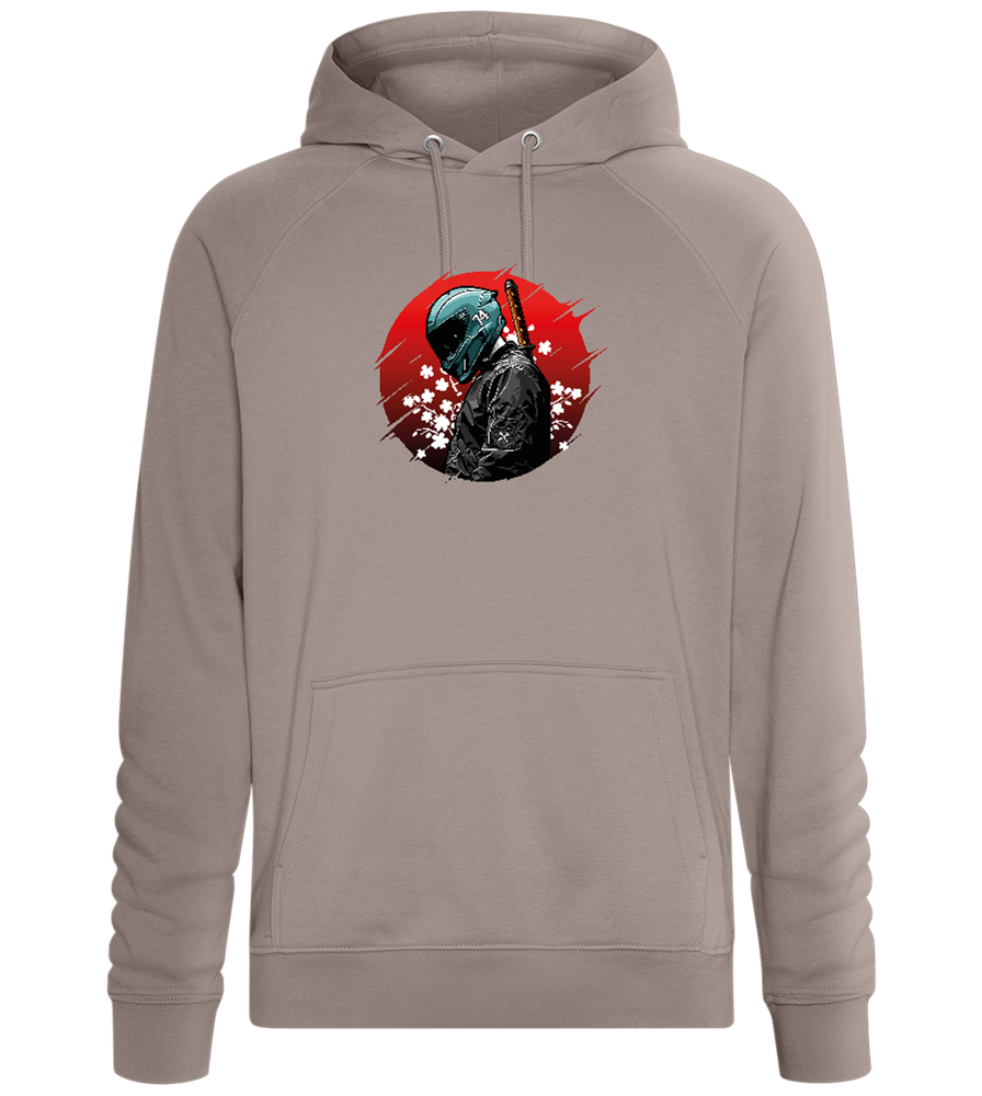 Red Samurai Design - Comfort unisex hoodie_CHARCOAL CHIN_front