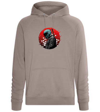 Red Samurai Design - Comfort unisex hoodie_CHARCOAL CHIN_front