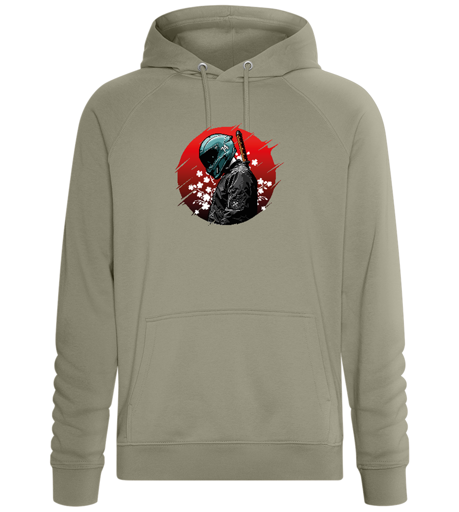 Red Samurai Design - Comfort unisex hoodie_KHAKI_front