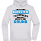 Only Here To Get Drunk Design - Premium Essential Unisex Hoodie_ORION GREY II_front
