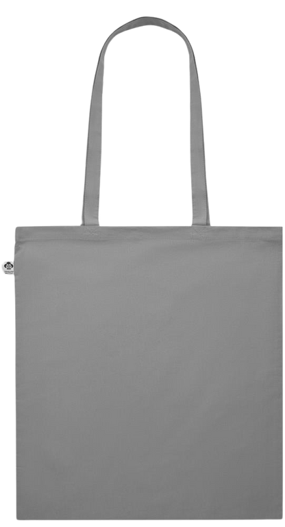 L'amour Gagne Toujours Design - Essential colored organic cotton tote bag_GREY_back