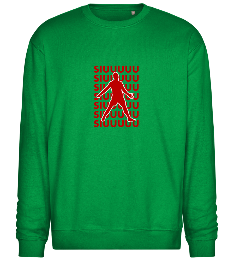 Soccer Celebration Design - Comfort Essential Unisex Sweater_MEADOW GREEN_front