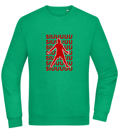 Soccer Celebration Design - Comfort Essential Unisex Sweater_MEADOW GREEN_front