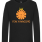 Fijne Koningsdag Design - Premium kids long sleeve t-shirt_DEEP BLACK_front