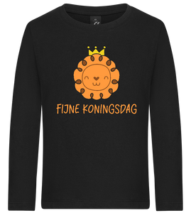 Fijne Koningsdag Design - Premium kids long sleeve t-shirt