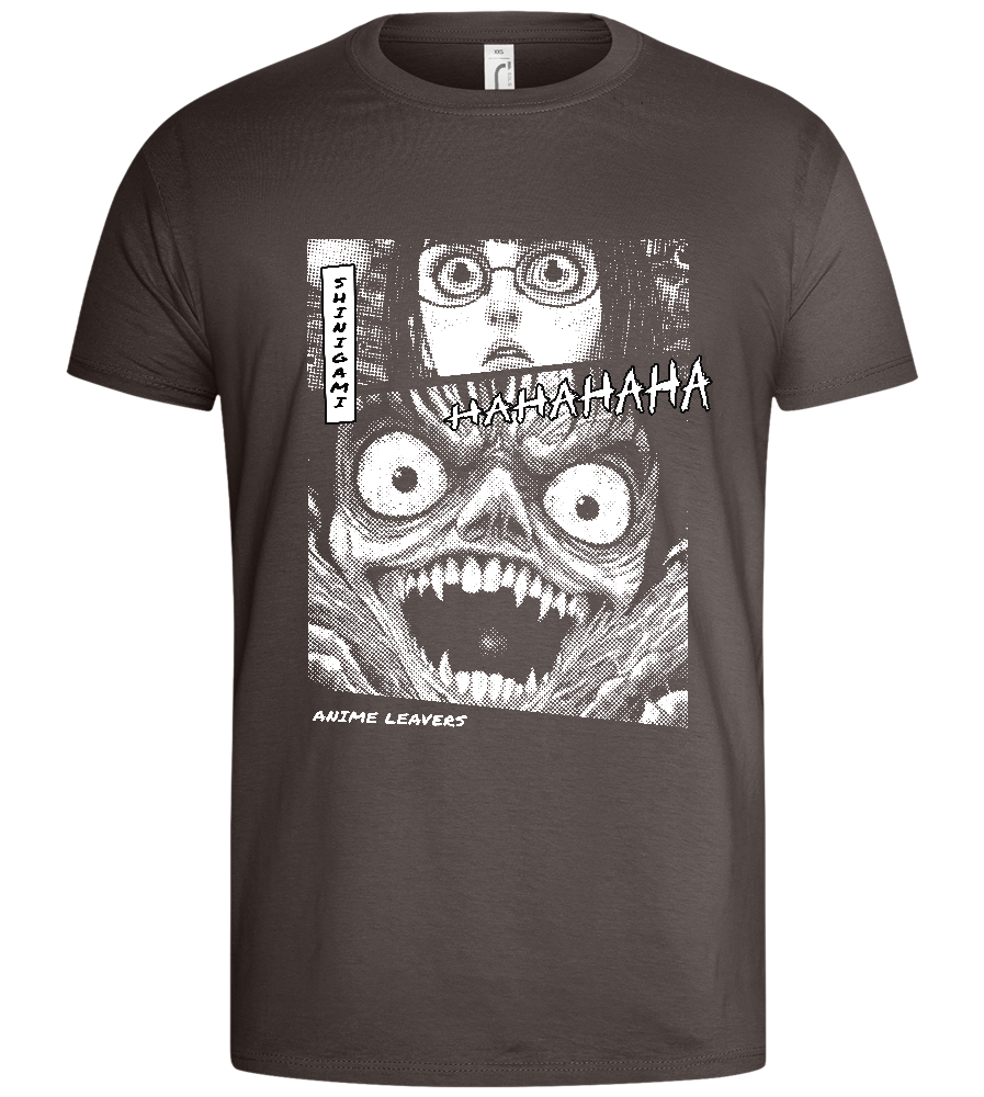 Scary Shinigami Design - Basic men's t-shirt_DARK GRAY_front