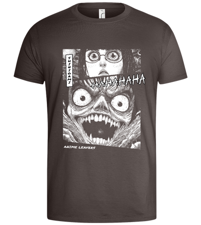 Scary Shinigami Design - Basic men's t-shirt_DARK GRAY_front