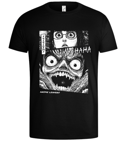 Scary Shinigami Design - Basic men's t-shirt_DEEP BLACK_front