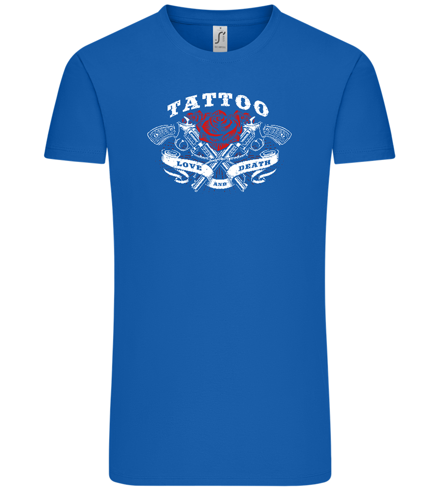 Tattoo Love Death Design - Comfort Unisex T-Shirt_ROYAL_front