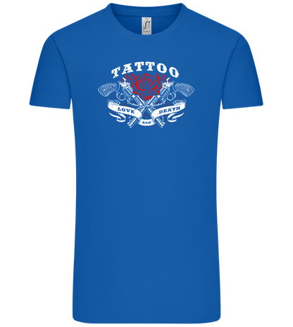 Tattoo Love Death Design - Comfort Unisex T-Shirt_ROYAL_front