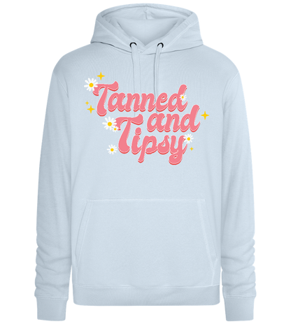 Tanned & All Design - Premium unisex hoodie_CREAMY BLUE_front