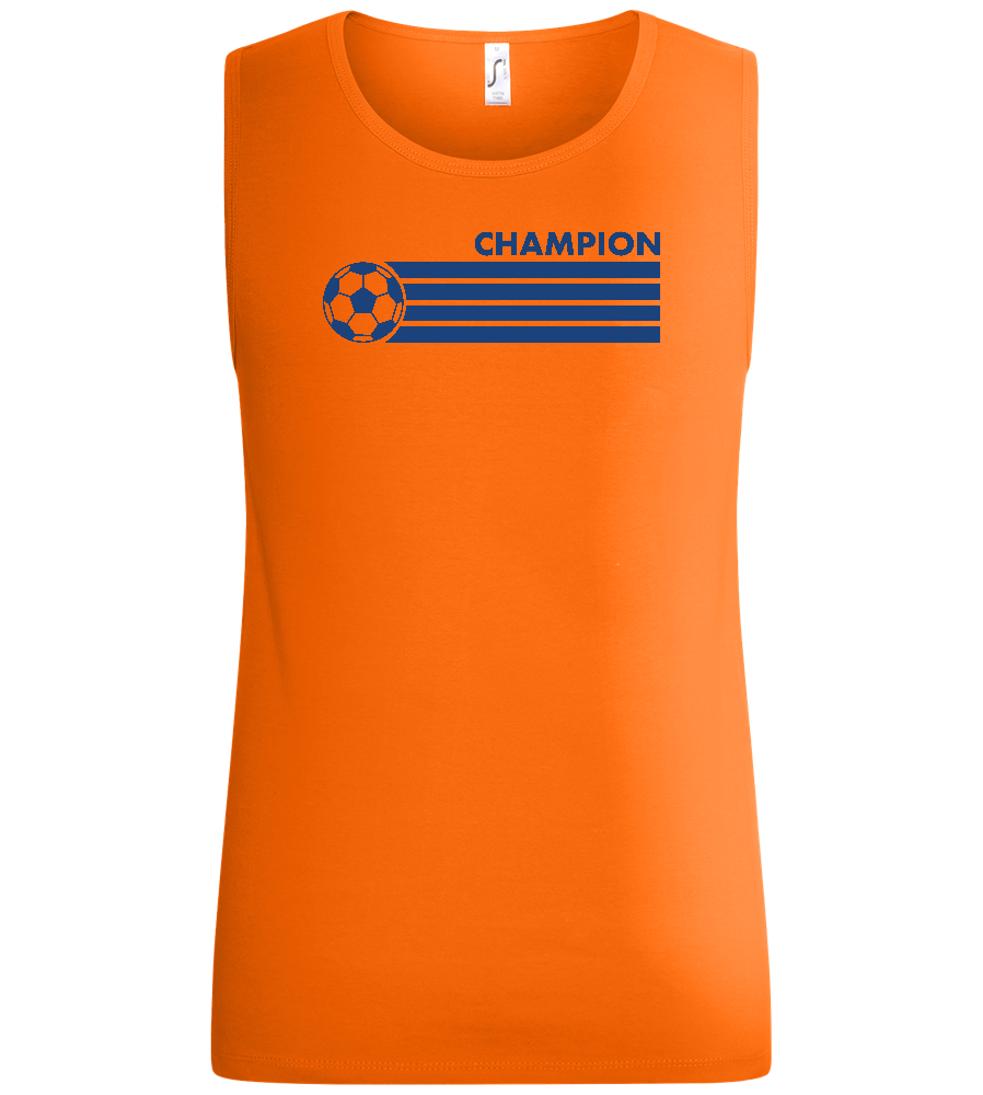 Soccer Champion Design - Basic men's tank top_ORANGE_front