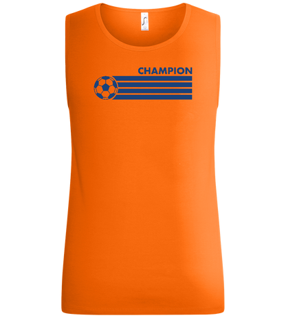 Soccer Champion Design - Basic men's tank top_ORANGE_front