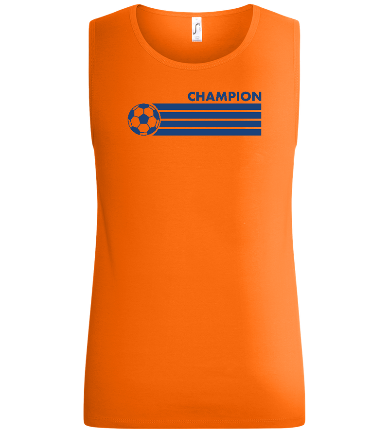 Soccer Champion Design - Basic men's tank top_ORANGE_front