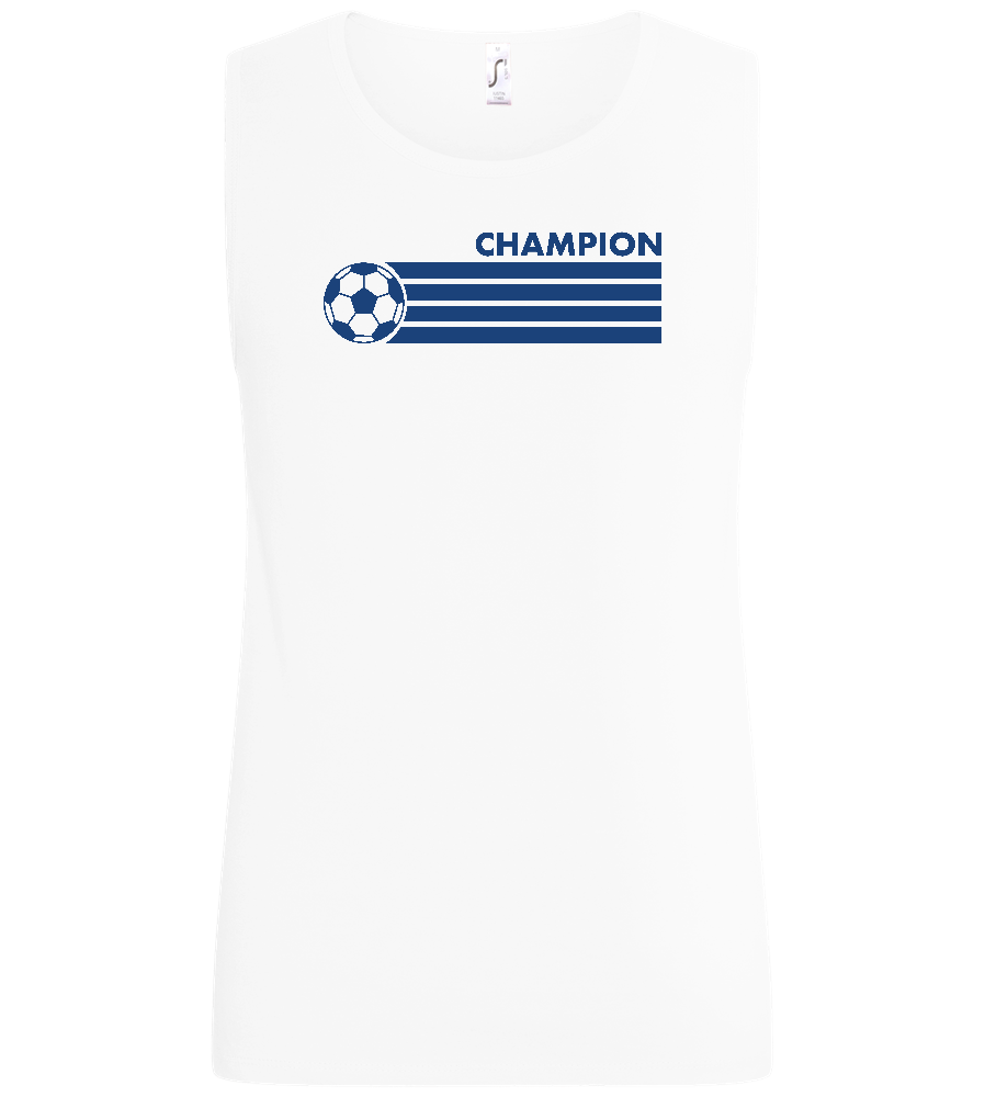 Soccer Champion Design - Basic men's tank top_WHITE_front