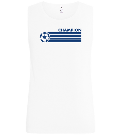 Soccer Champion Design - Basic men's tank top_WHITE_front