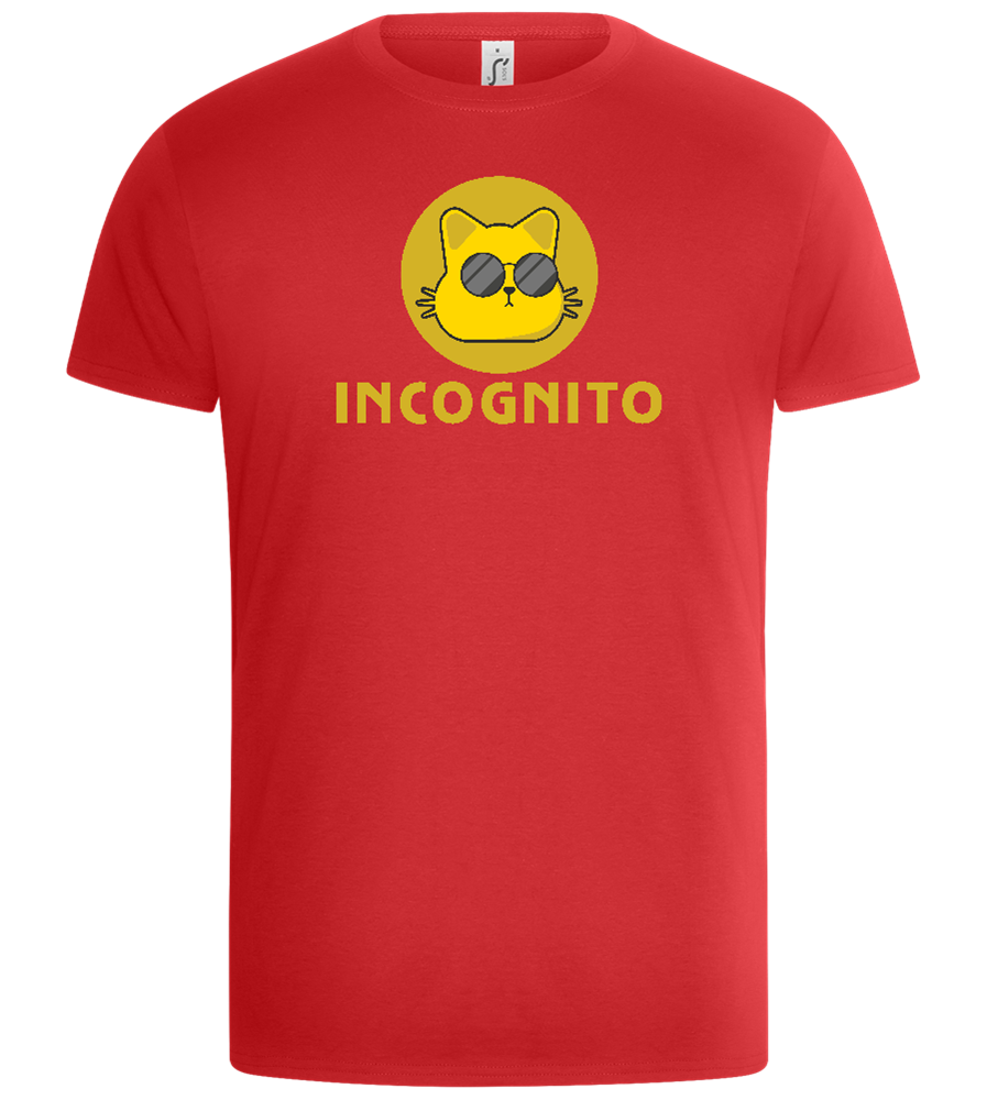 Incognito Design - Basic Unisex T-Shirt_RED_front