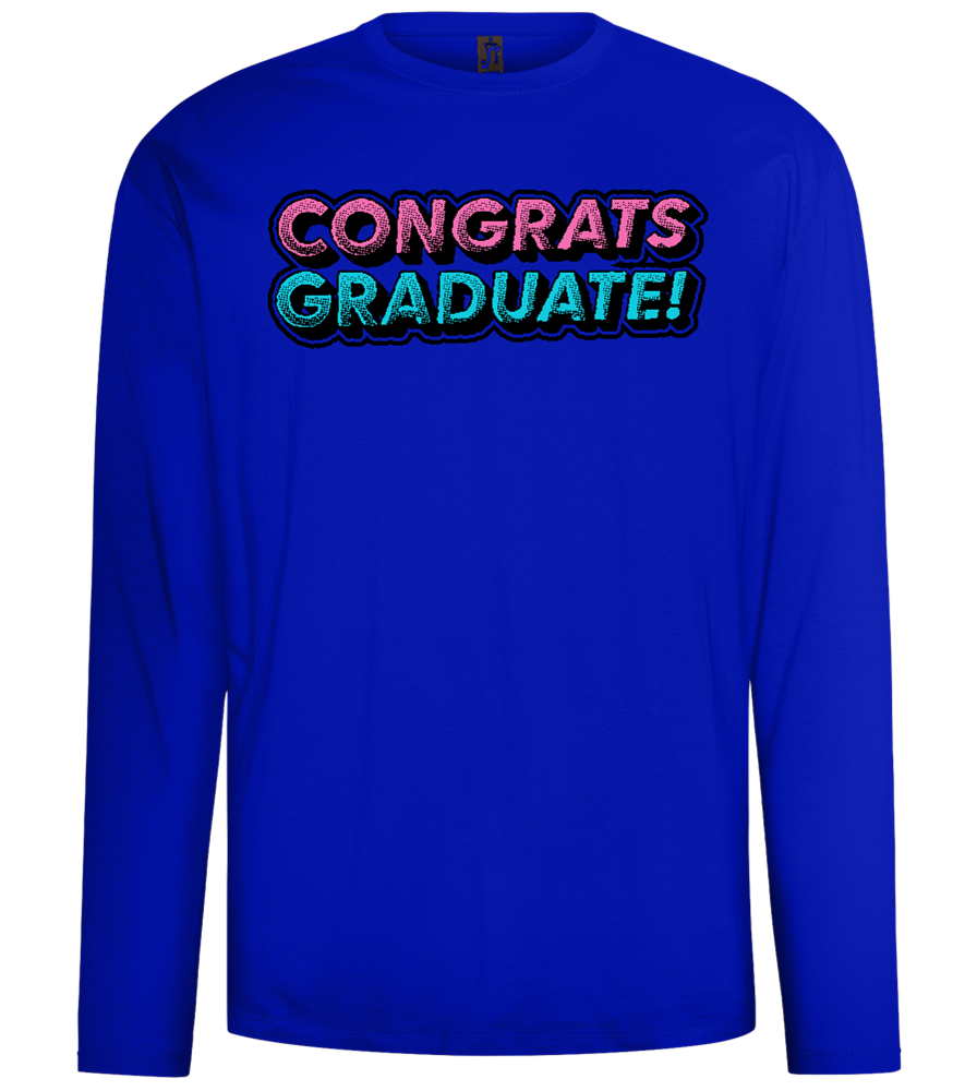 Congrats Graduate Design - Comfort men's long sleeve t-shirt_OVERSEAS_front