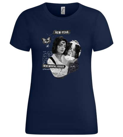 New Mental Issues Design - Premium women's t-shirt_MARINE_front