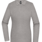 Premium Women´s long sleeve polo shirt_ORION GREY II_front