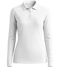 Premium Women´s long sleeve polo shirt_WHITE_front