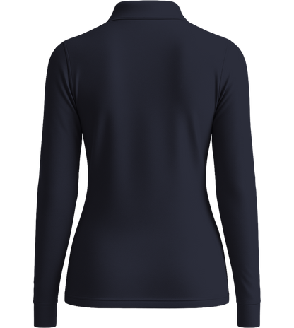 Premium Women´s long sleeve polo shirt_FRENCH NAVY_back