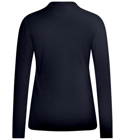 Premium Women´s long sleeve polo shirt_FRENCH NAVY_back