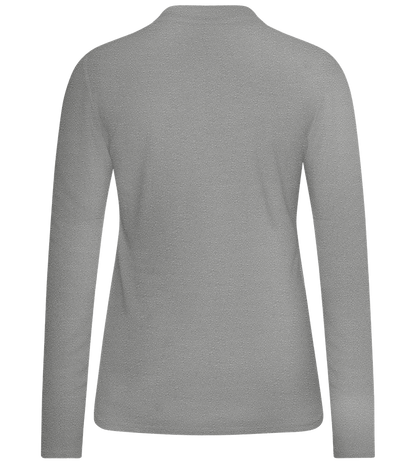 Premium Women´s long sleeve polo shirt_ORION GREY II_back