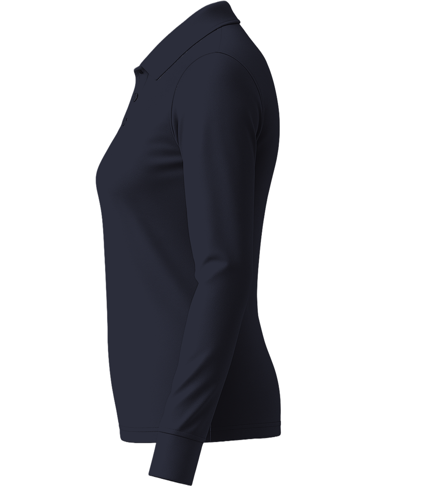Premium Women´s long sleeve polo shirt_FRENCH NAVY_left