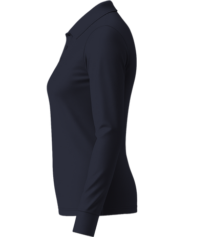 Premium Women´s long sleeve polo shirt_FRENCH NAVY_left