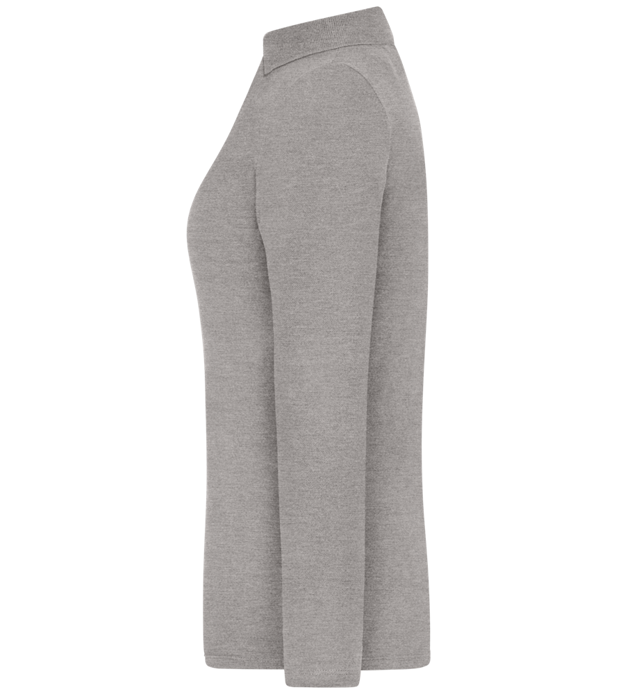 Premium Women´s long sleeve polo shirt_ORION GREY II_left