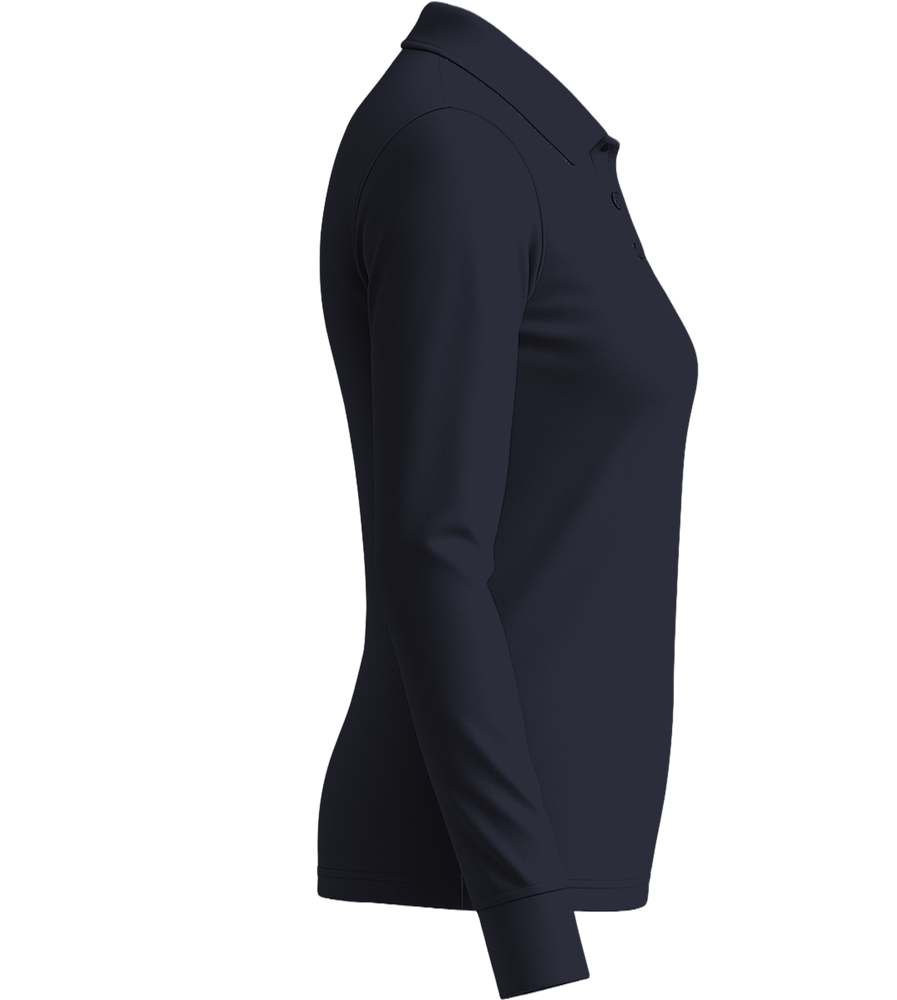 Premium Women´s long sleeve polo shirt_FRENCH NAVY_right
