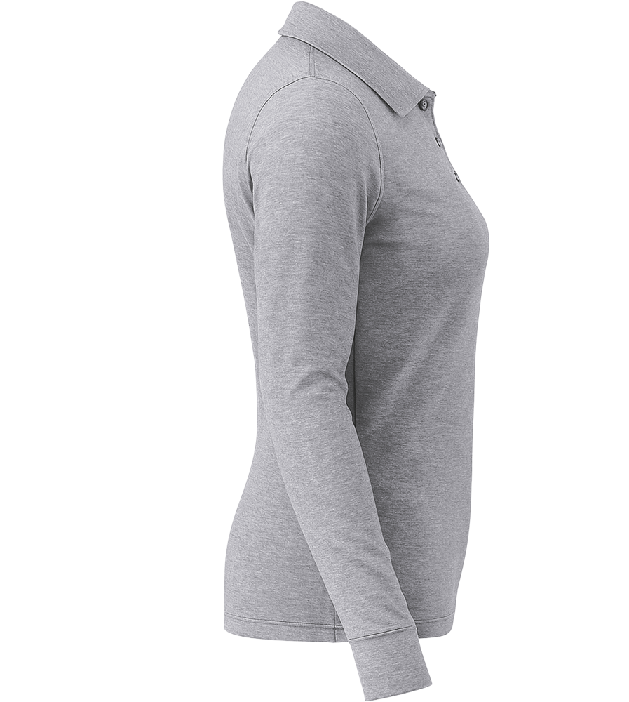 Premium Women´s long sleeve polo shirt_ORION GREY II_right