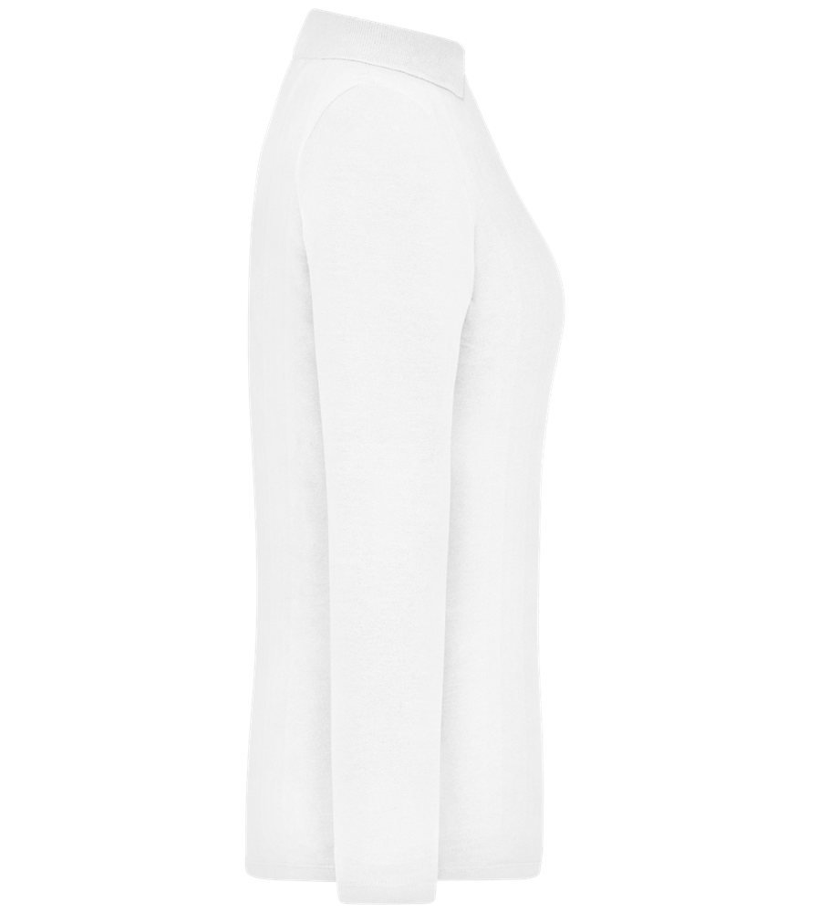 Premium Women´s long sleeve polo shirt_WHITE_right
