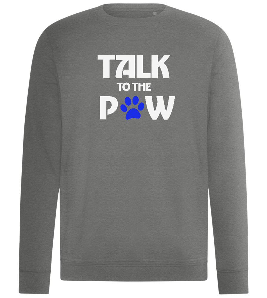 Talk to the Paw Design - Comfort unisex sweater_ORION GREY II_front