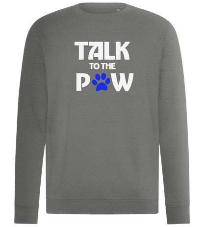 Talk to the Paw Design - Comfort unisex sweater_ORION GREY II_front