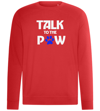 Talk to the Paw Design - Comfort unisex sweater_RED_front